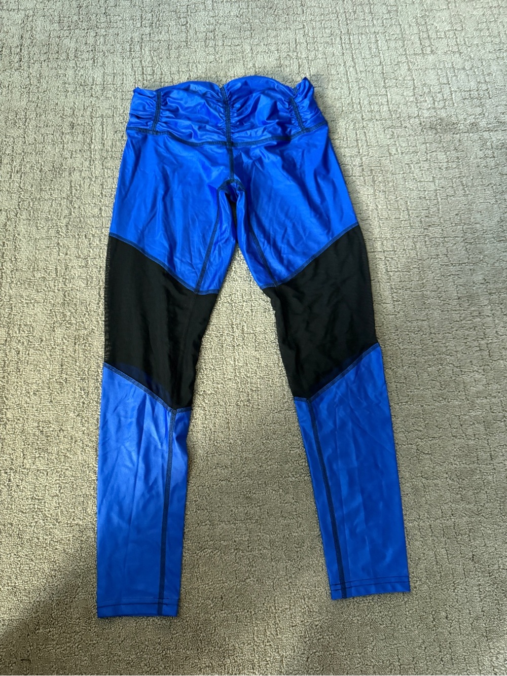 Blue and Black Athletic Leggings